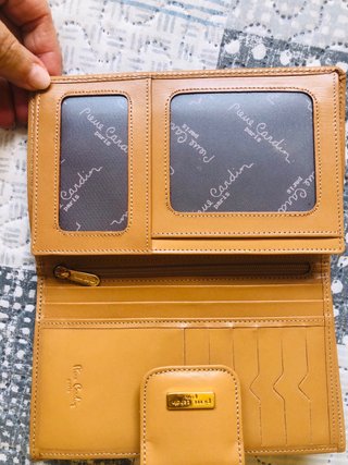 Cartera Pierre Cardin Marrón y Amarilla
