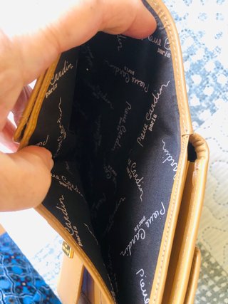 Cartera Pierre Cardin Marrón y Amarilla
