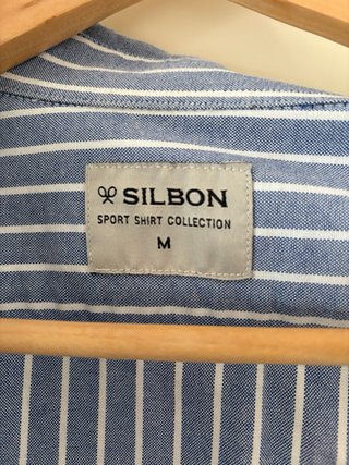 Camisa Silbon Rayas Azules Talla M