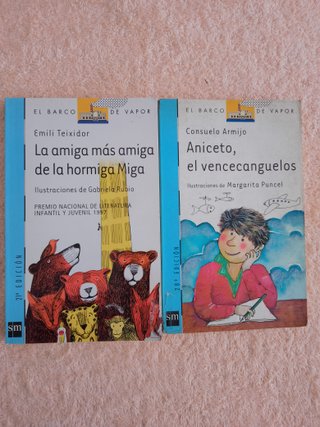 LOTE (II) DE 10 LIBROS EL BARCO DE VAPOR (azules)