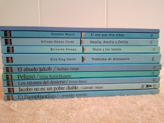 LOTE (II) DE 10 LIBROS EL BARCO DE VAPOR (azules)