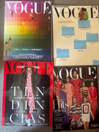 Revistas vogue colecciones n.40, n.35, n.39.