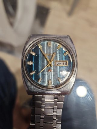 Reloj Ricoh Automático Esfera Azul FUNCIONANDO