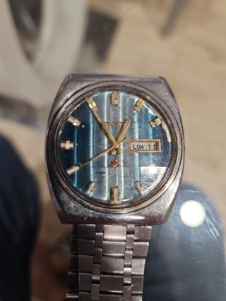 Reloj Ricoh Automático Esfera Azul FUNCIONANDO