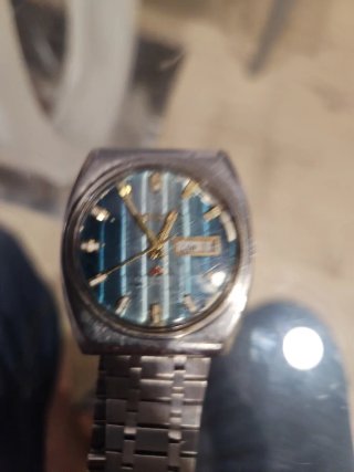 Reloj Ricoh Automático Esfera Azul FUNCIONANDO