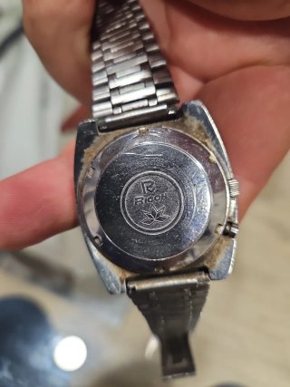 Reloj Ricoh Automático Esfera Azul FUNCIONANDO