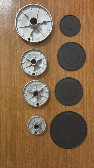 Kit 4 bruciatori + piattelli per cucina a gas vari