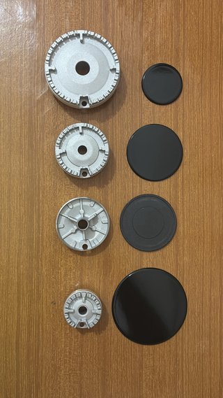 Kit 4 bruciatori + piattelli per cucina a gas vari
