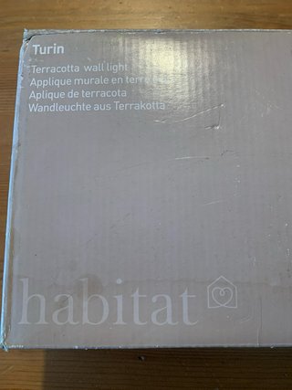 Aplique terracota blanco nuevo.