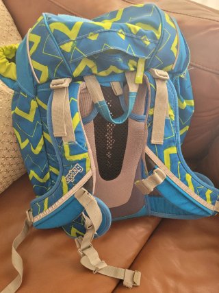 Mochila Ergobag azul y verde