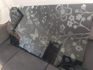 Mesa Ikea Cristal Serigrafiada Edición Limitada