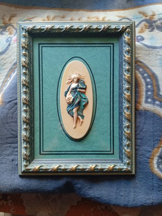 Cuadro decorativo mujer con flores