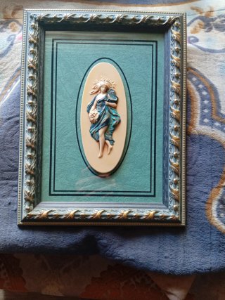Cuadro decorativo mujer con flores