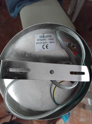 Lámpara colgante estilo árabe plateada