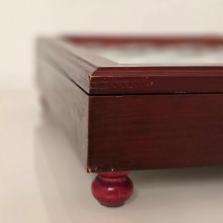 Juego Ajedrez Cristal con Caja Madera