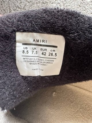 Zapatillas Amiri MA-1 Beige y Negro