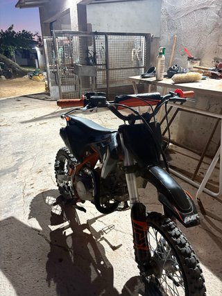 Pit Bike LMR 125cc Motocross Negra/Naranja