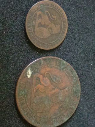 Lote 5 cobres antiguos (+2 DE REGALO)