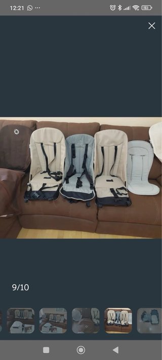 Bugaboo 2 carritos + chasis extra+accesorios