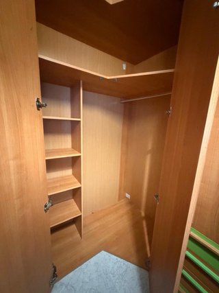 Armario modular madera y verde