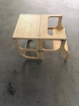 Trona convertible en mesa madera