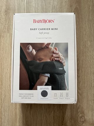Mochila Porteo Babybjorn Carrier Mini Gris