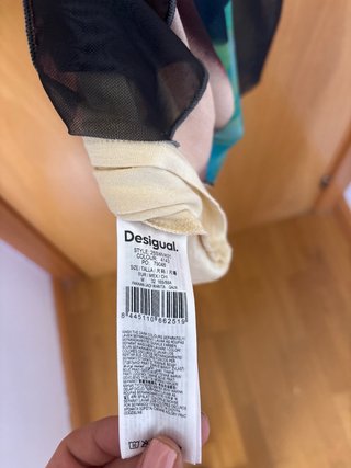 Vestido desigual patchwork multicolor
