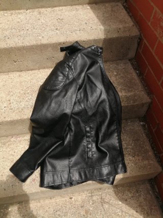 Chaqueta de cuero negra Primark Talla XL