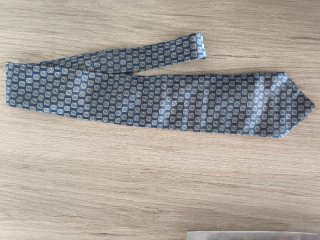 Corbata LOEWE Seda Azul y Oro