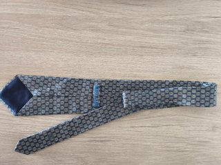 Corbata LOEWE Seda Azul y Oro