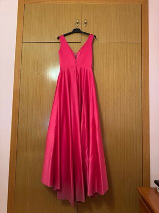 Vestido de fiesta rosa elegante