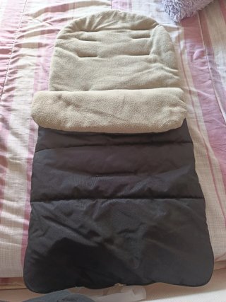 Saco Carrito Bebé Negro y Beige