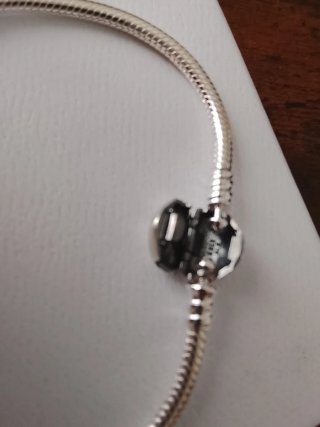 Pulsera Pandora Plata Cierre Corazón 21cm