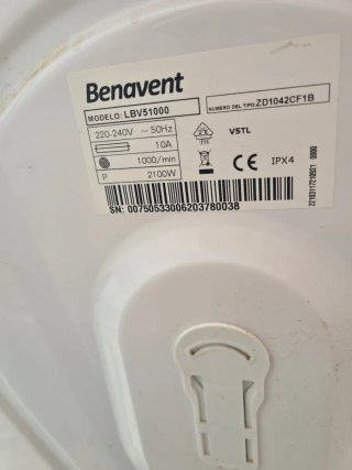 Lavadora Benavent LBV5100 5kg