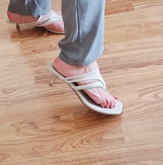Sandalias Zara tacón dedo