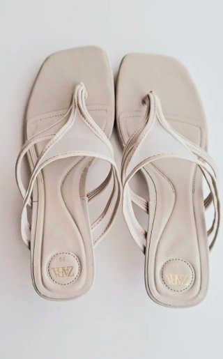 Sandalias Zara tacón dedo