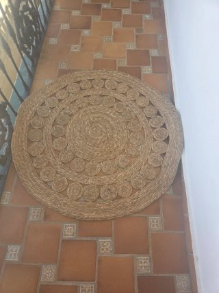 Alfombra redonda de yute ( 2 unidades)