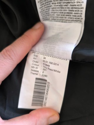 Abrigo largo estampado espiga