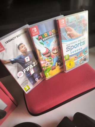 Nintendo Switch OLED Blanca + Juegos