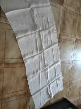 Tela de seda blanca