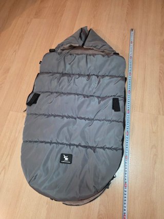 Saco portabebé gris acolchado Cottonmoose