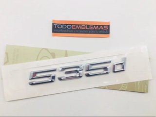 EMBLEMA TRASERO LETRAS CROMADAS BMW 535D