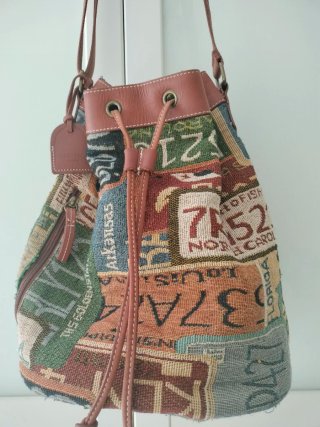 Bolso de mujer estilo cubo multicolor