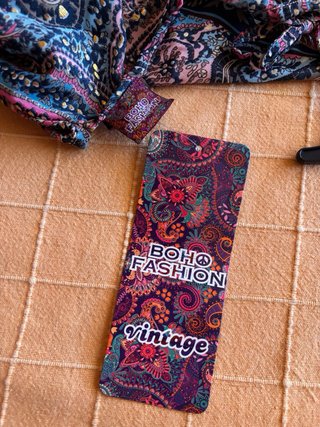 Vestido boho estampado