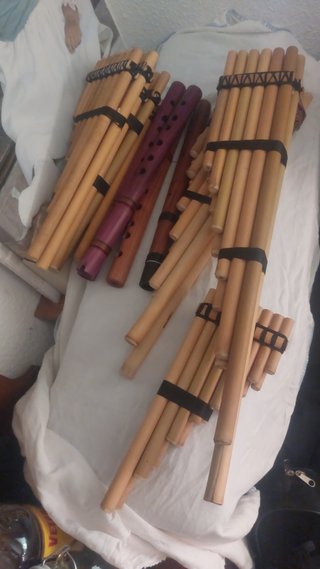 Flautas de Pan de Bambú y Madera