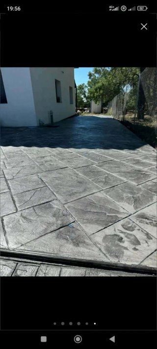 Pavimento de hormigón impreso