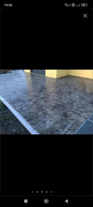Pavimento de hormigón impreso