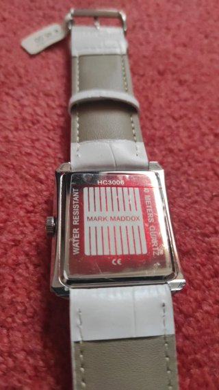Reloj Mark Maddox Negro/Plateado Nuevo