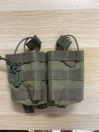 Bolsillos portacargadores tácticos doble verde