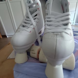 Patines Oxelo Quad 100 Blanco/Rosa Talla 36